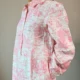 Pink Floral Toile Shirt Dress with Pockets | PD006 Pocket Dress Woman wearing pink and white floral toile print shirt dress with invisible side pockets, Pocket Dress India
