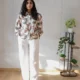 Floral Print Co-Ord Set with Pockets floral print co-ord set with pockets, front view, Pocket Dress