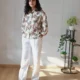 Floral Print Co-Ord Set with Pockets floral print co-ord set with pockets, front view, Pocket Dress