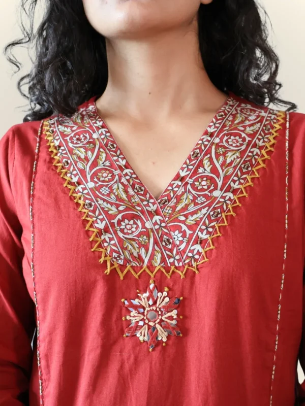 kurta set with pocket, front view, Pocket Dress