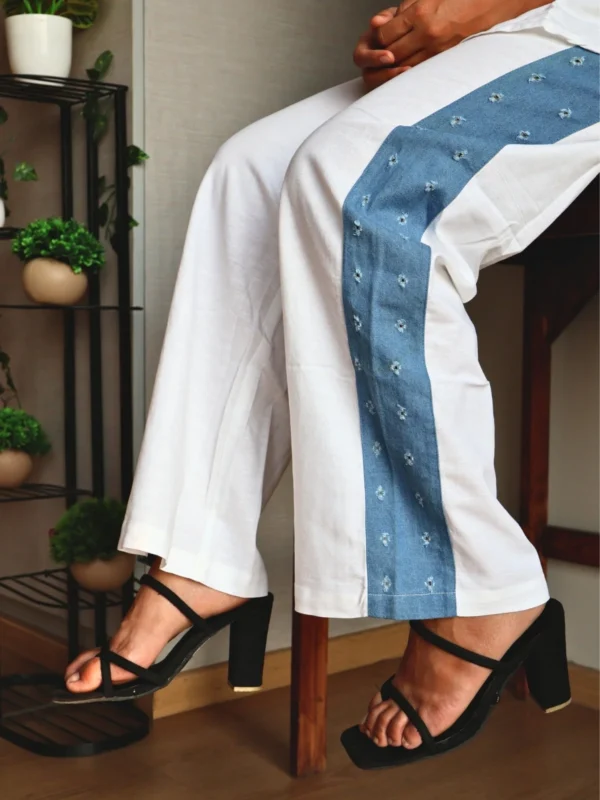Denim Trim Co-Ord Set with Pockets denim trim co-ord set with pockets, front view, Pocket Dress