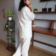 linen co-ord set with pockets, front view, Pocket Dress