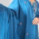 blue pocket kurta set, front view, Pocket Dress