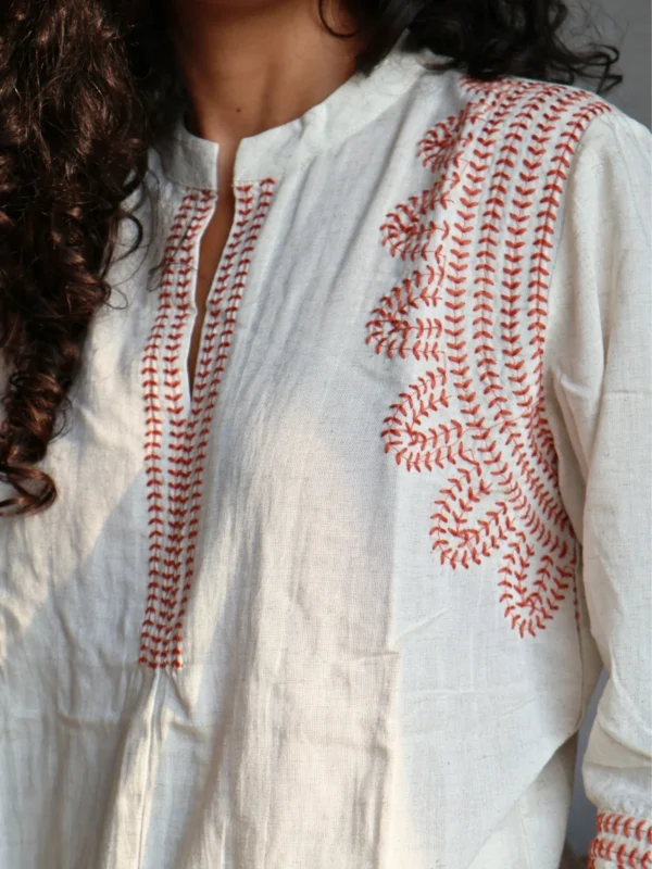 linen co-ord set with pockets, front view, Pocket Dress