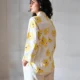 yellow floral co-ord set with pockets, front view, Pocket Dress
