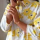 yellow floral co-ord set with pockets, front view, Pocket Dress