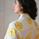 yellow floral co-ord set with pockets, front view, Pocket Dress