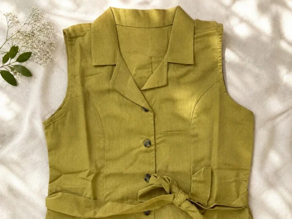 khaki midi dress with pockets, Pocket Dress